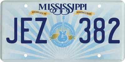 MS license plate JEZ382