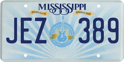 MS license plate JEZ389