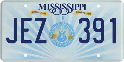 MS license plate JEZ391