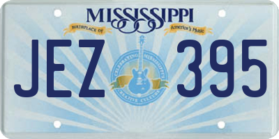 MS license plate JEZ395