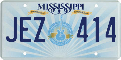 MS license plate JEZ414