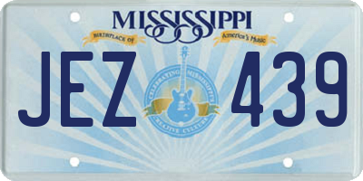 MS license plate JEZ439