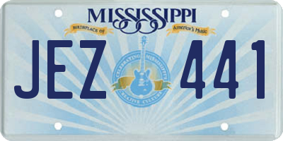 MS license plate JEZ441
