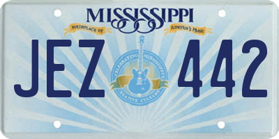 MS license plate JEZ442