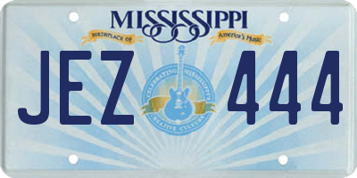 MS license plate JEZ444