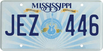 MS license plate JEZ446