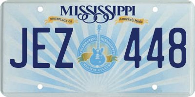 MS license plate JEZ448