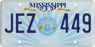MS license plate JEZ449