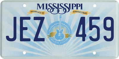 MS license plate JEZ459