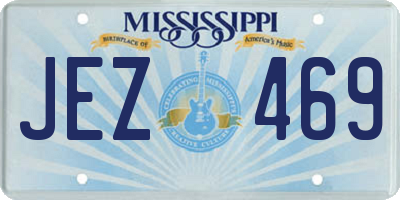 MS license plate JEZ469
