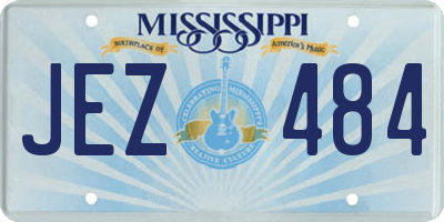 MS license plate JEZ484