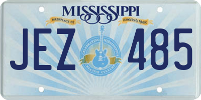 MS license plate JEZ485