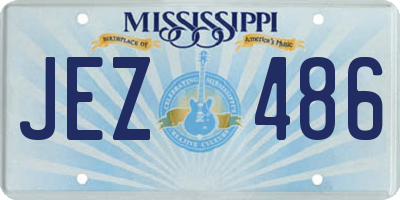 MS license plate JEZ486