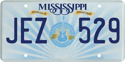 MS license plate JEZ529