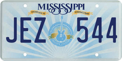 MS license plate JEZ544