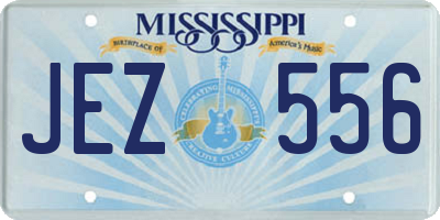MS license plate JEZ556