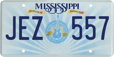 MS license plate JEZ557