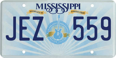 MS license plate JEZ559