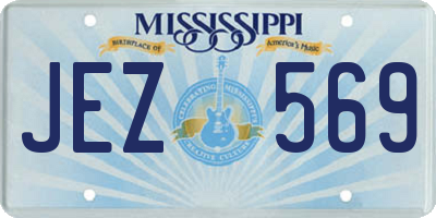 MS license plate JEZ569
