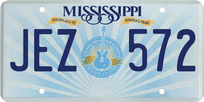 MS license plate JEZ572