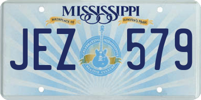 MS license plate JEZ579