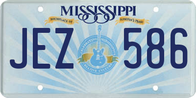 MS license plate JEZ586