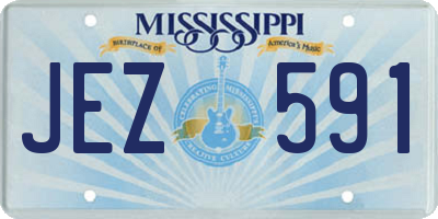 MS license plate JEZ591