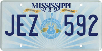 MS license plate JEZ592