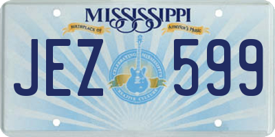 MS license plate JEZ599