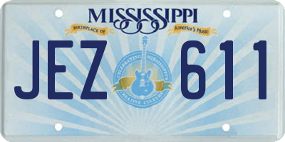 MS license plate JEZ611