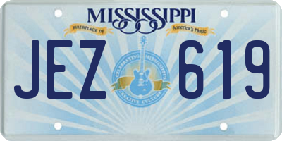 MS license plate JEZ619