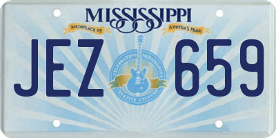 MS license plate JEZ659