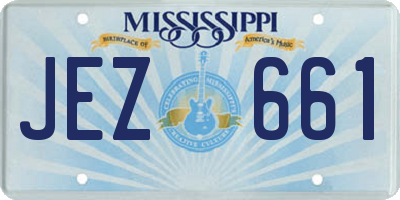 MS license plate JEZ661