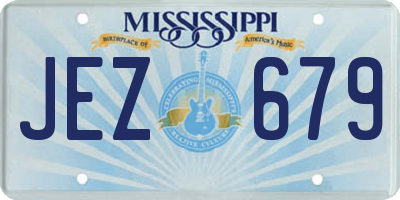 MS license plate JEZ679