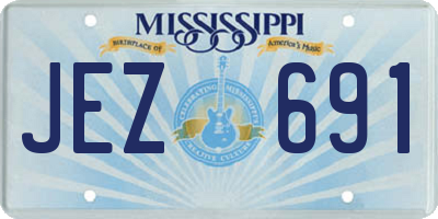 MS license plate JEZ691