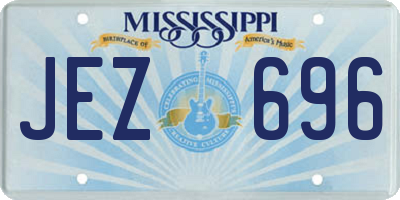 MS license plate JEZ696