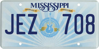 MS license plate JEZ708