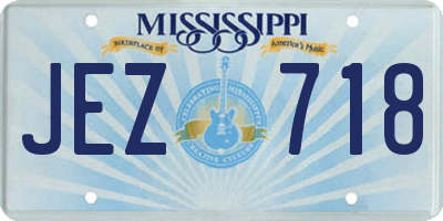 MS license plate JEZ718