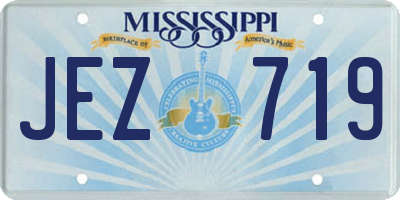 MS license plate JEZ719