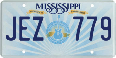 MS license plate JEZ779