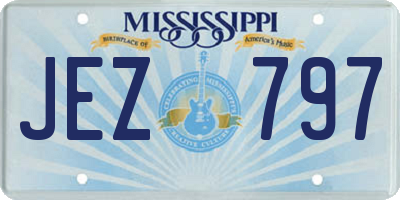 MS license plate JEZ797