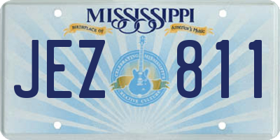 MS license plate JEZ811