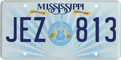 MS license plate JEZ813