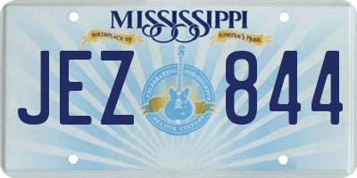 MS license plate JEZ844