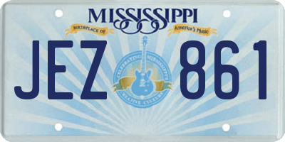 MS license plate JEZ861