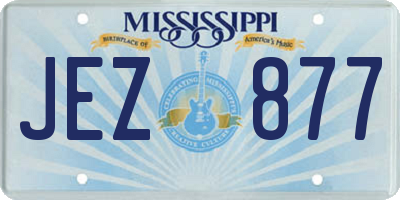 MS license plate JEZ877