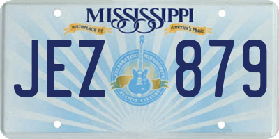 MS license plate JEZ879