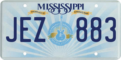 MS license plate JEZ883