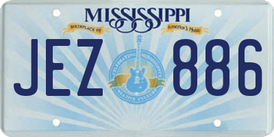MS license plate JEZ886