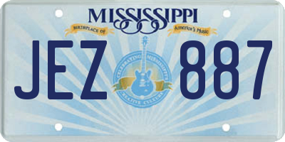 MS license plate JEZ887